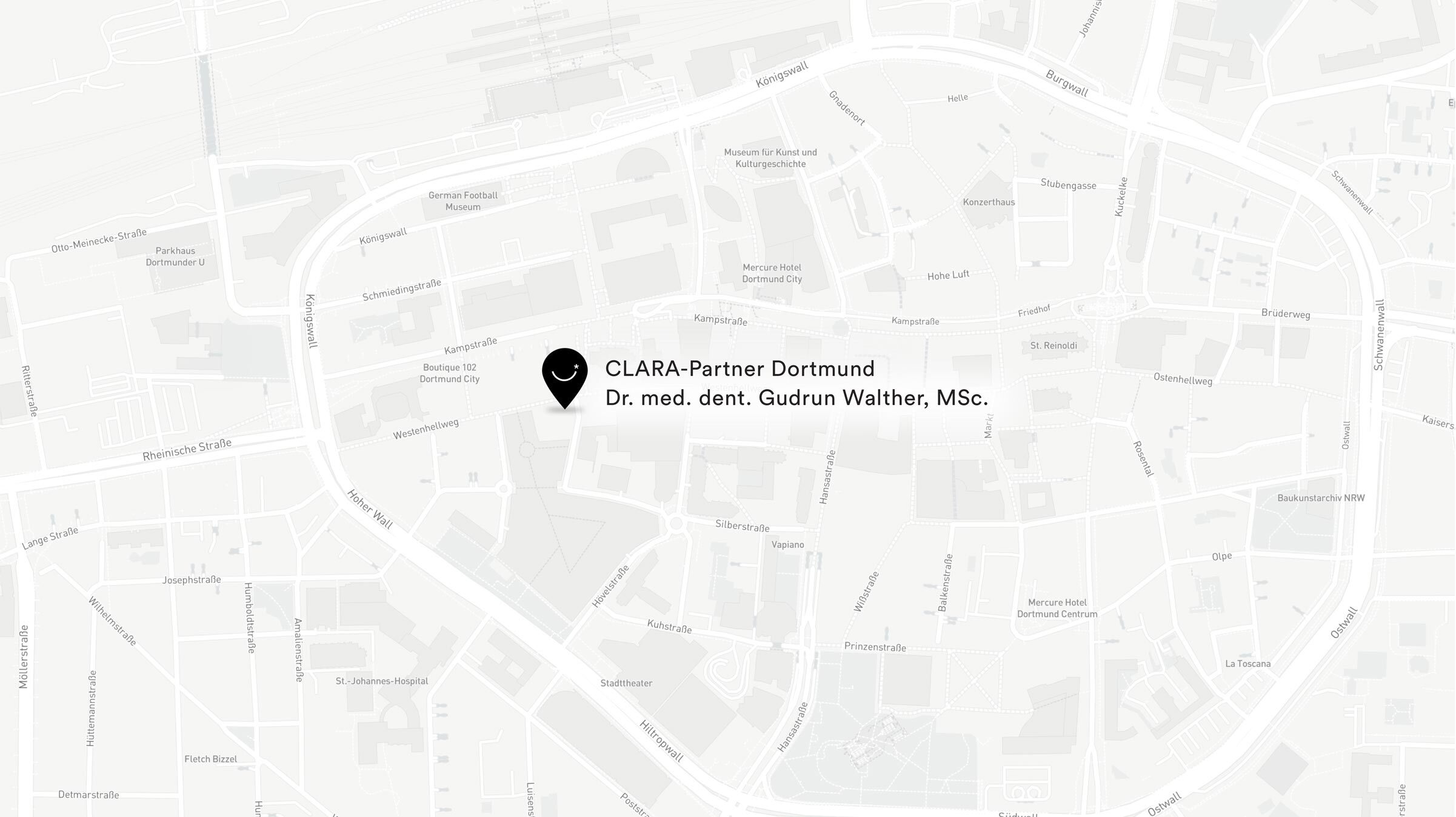 Bild des Standorts Westenhellweg 92-94 in 44137 Dortmund auf einer Karte